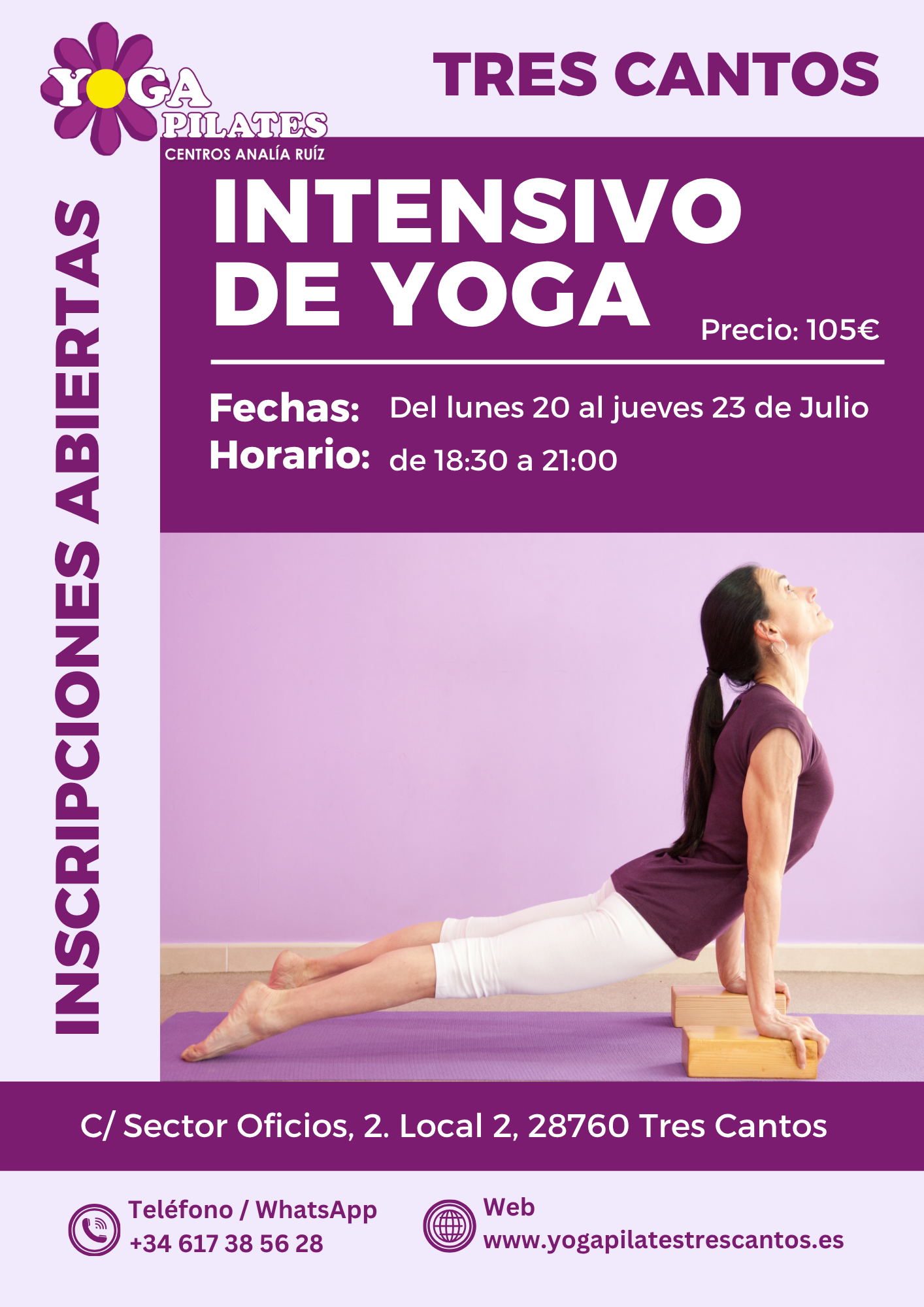 Intensivo Pilates Tres Cantos Julio 2026