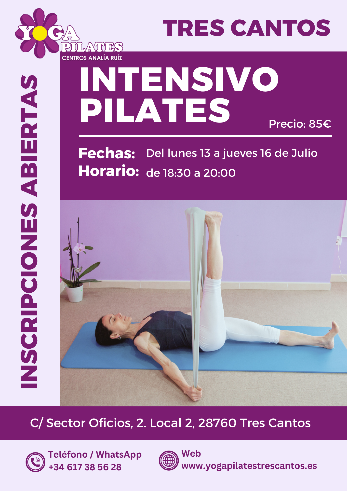 Intensivo Yoga Tres Cantos Julio 2026